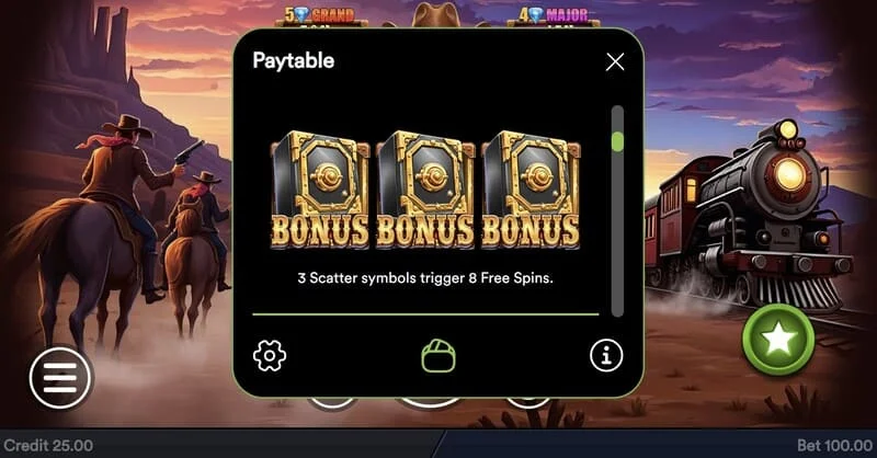 Gold Train Heist — Hold and Win raunda sākšana ar monētām